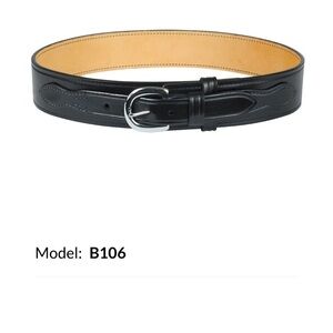 Don Hume B106 Patrol Style Black Leather Belt 44